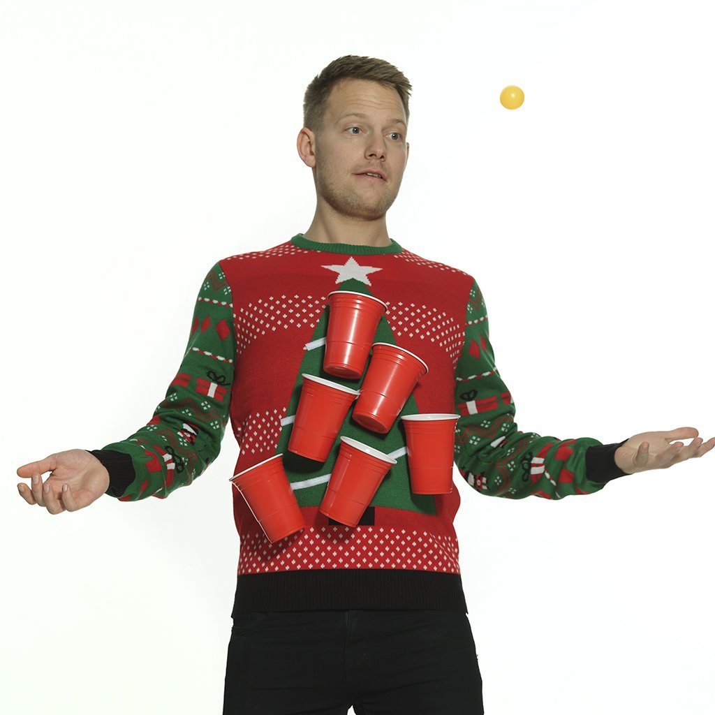 The Beer Pong Christmas Sweater
